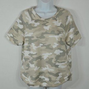 Philosophy Women’s Shirt M Short Sleeve Pullover Camo NWT